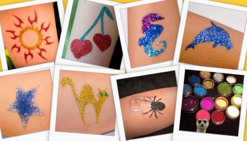 Glitter tattood